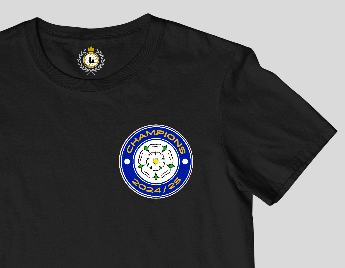 'CHAMPIONS' Yorkshire Rose Tee Shirt