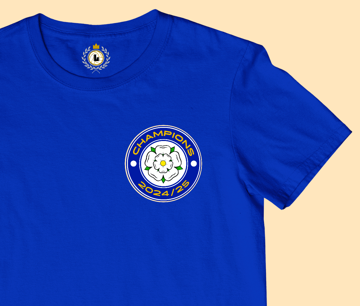 'CHAMPIONS' Yorkshire Rose Tee Shirt