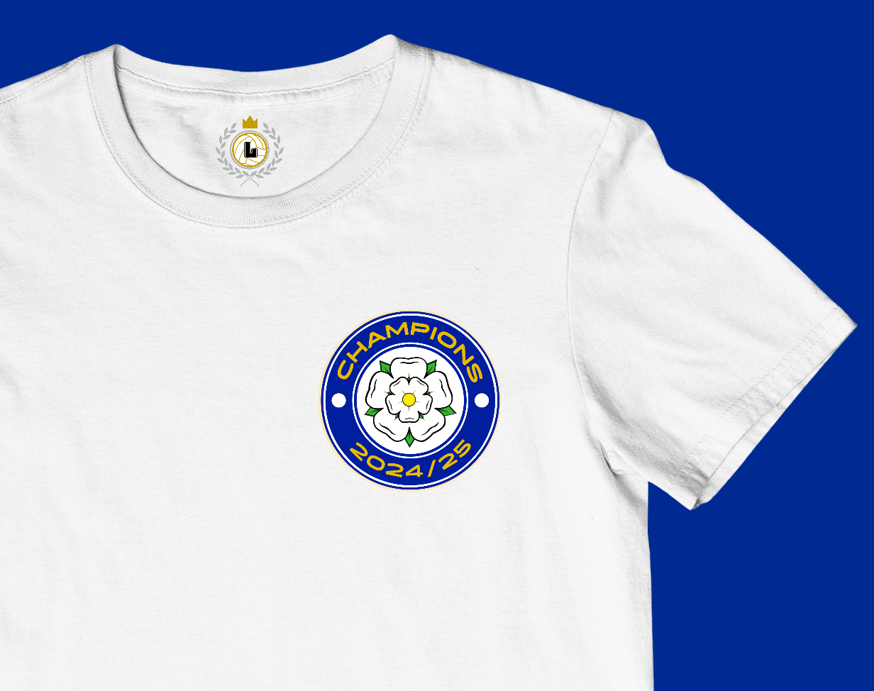 'CHAMPIONS' Yorkshire Rose Tee Shirt