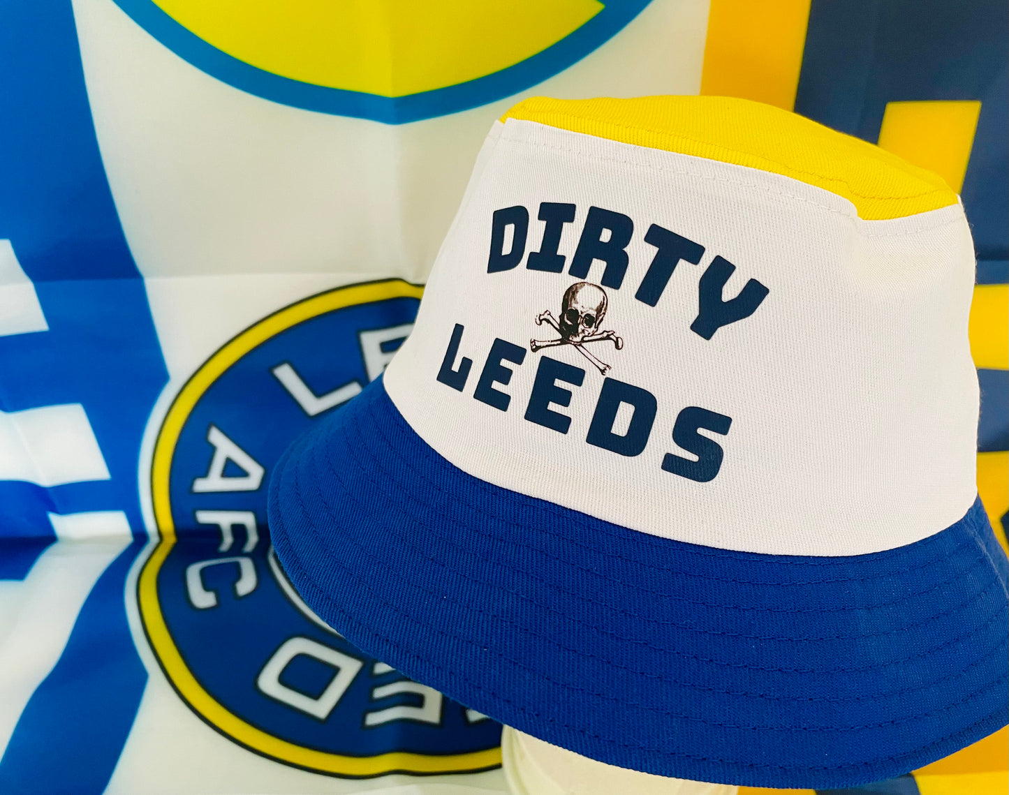 'DIRTY LEEDS-CROSSBONES' Bucket Hat