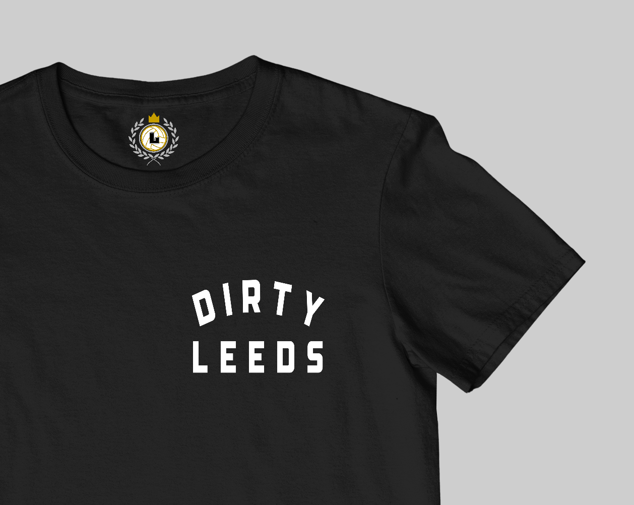 'DIRTY LEEDS' RETRO Chest Logo Tee Shirt