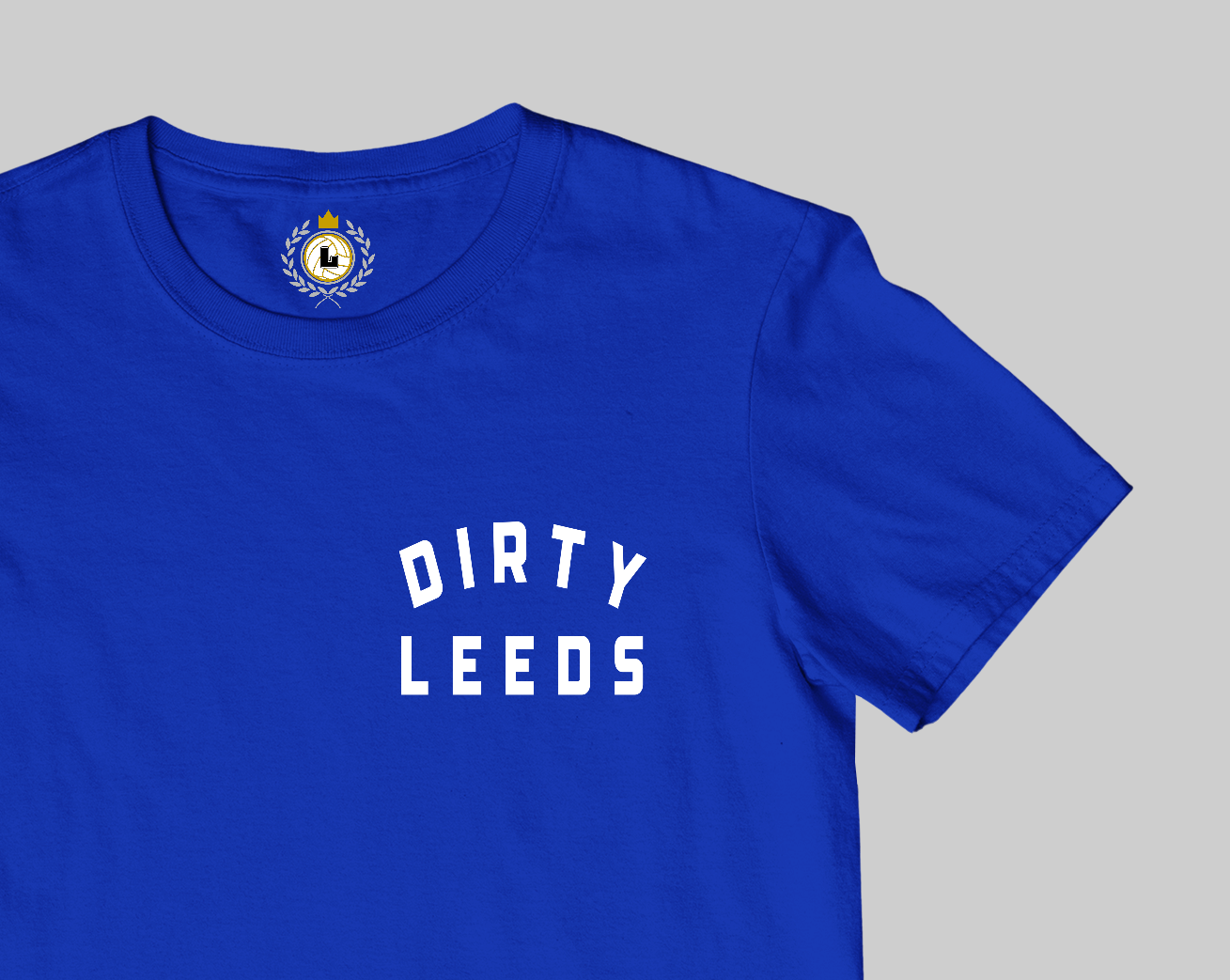 'DIRTY LEEDS' RETRO Chest Logo Tee Shirt