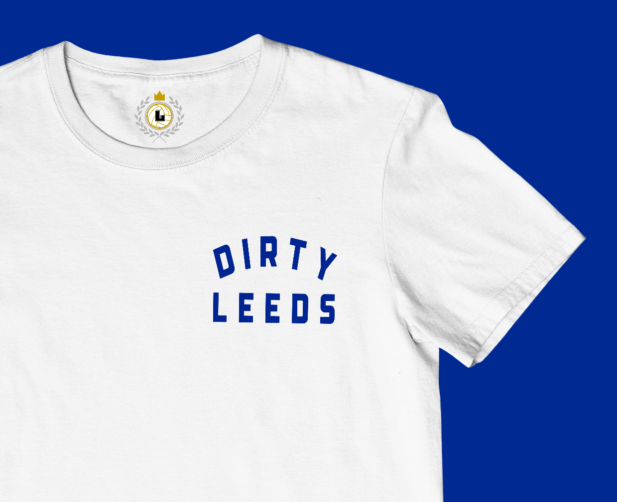 'DIRTY LEEDS' RETRO Chest Logo Tee Shirt