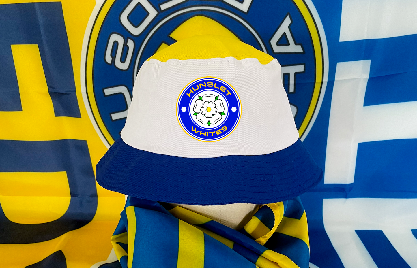 'HUNSLET WHITES' Leeds Bucket Hat