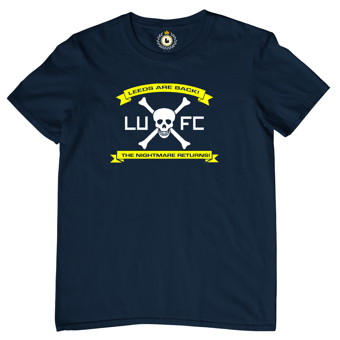 'LEEDS ARE BACK' Crossbones Tee Shirt