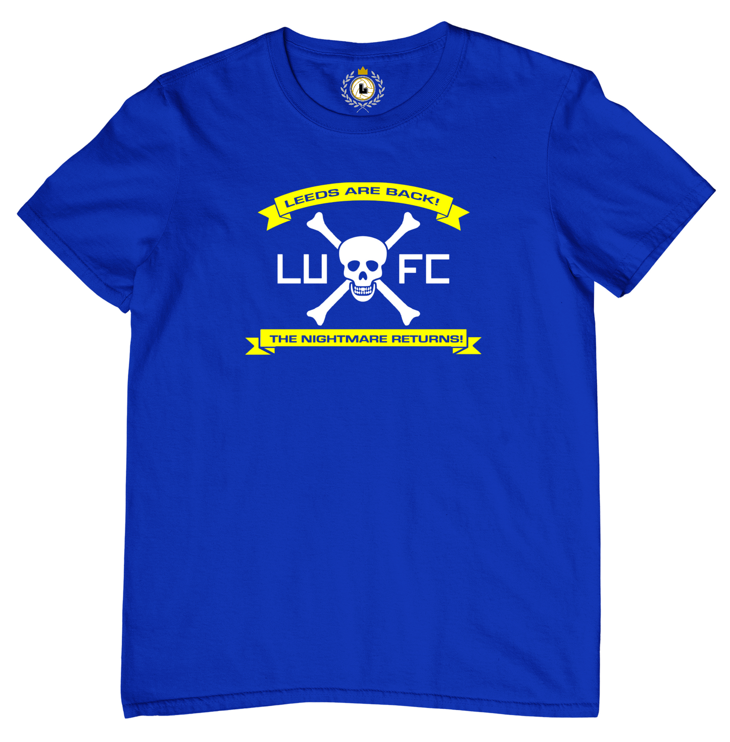 'LEEDS ARE BACK' Crossbones Tee Shirt