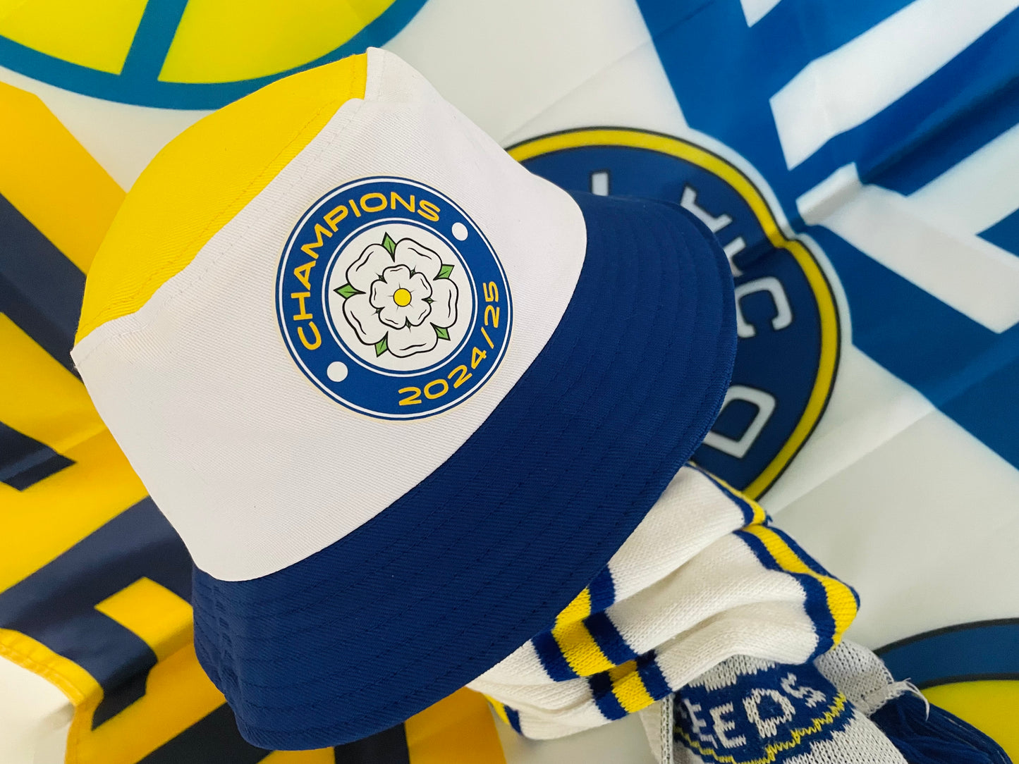 'CHAMPIONS' Rose Leeds Bucket Hat