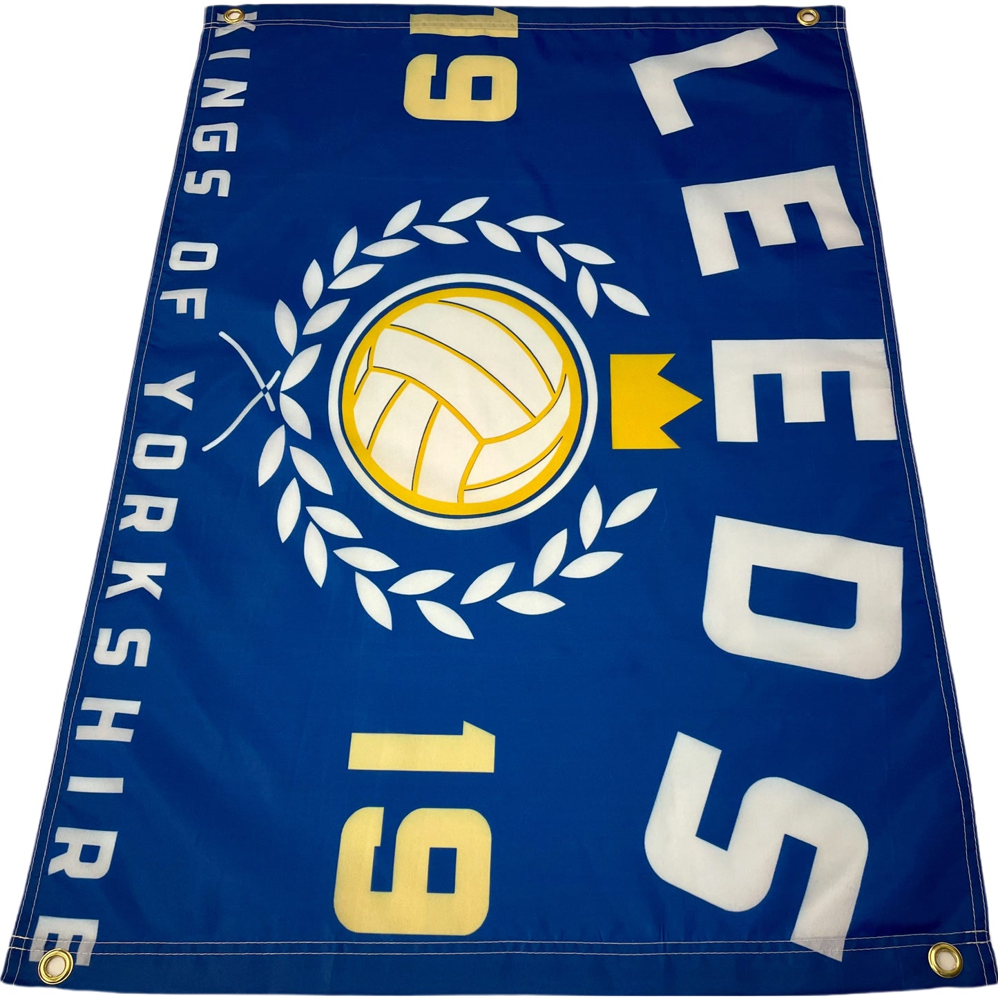 'LEEDS - KINGS OF YORKSHIRE' FLAG - BLUE