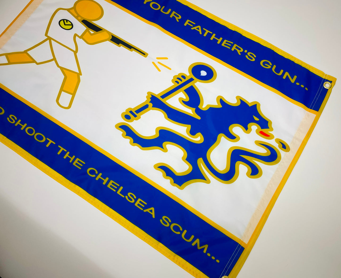 'WE HATE CHELSEA' FLAG