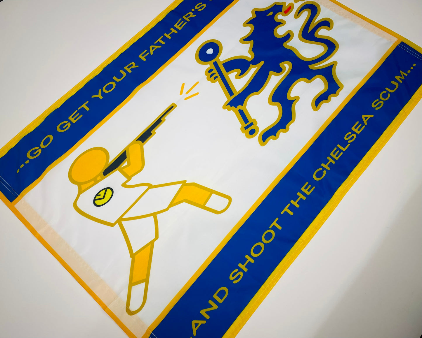 'WE HATE CHELSEA' FLAG