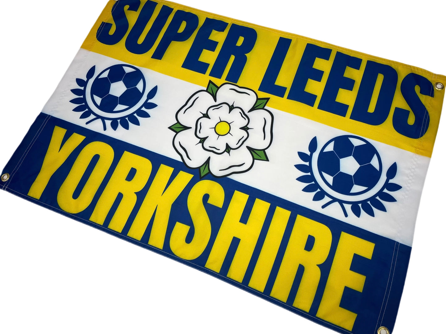 'SUPER LEEDS - YORKSHIRE' FLAG
