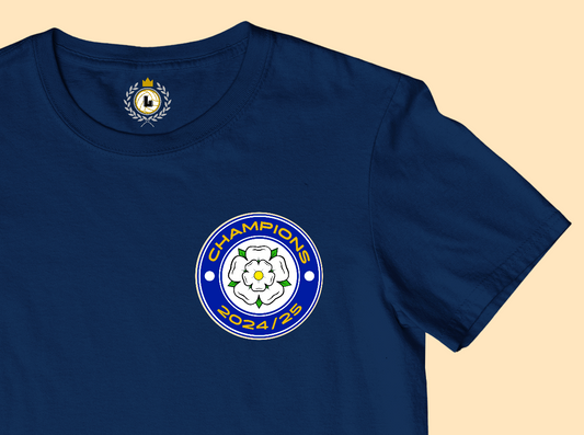'CHAMPIONS' Yorkshire Rose Tee Shirt