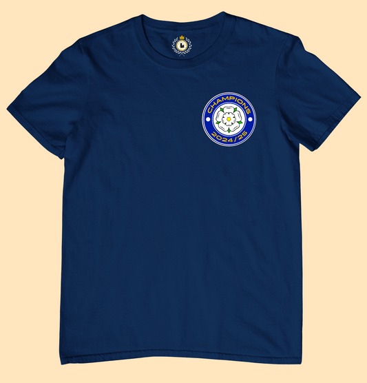 'CHAMPIONS' Yorkshire Rose Tee Shirt
