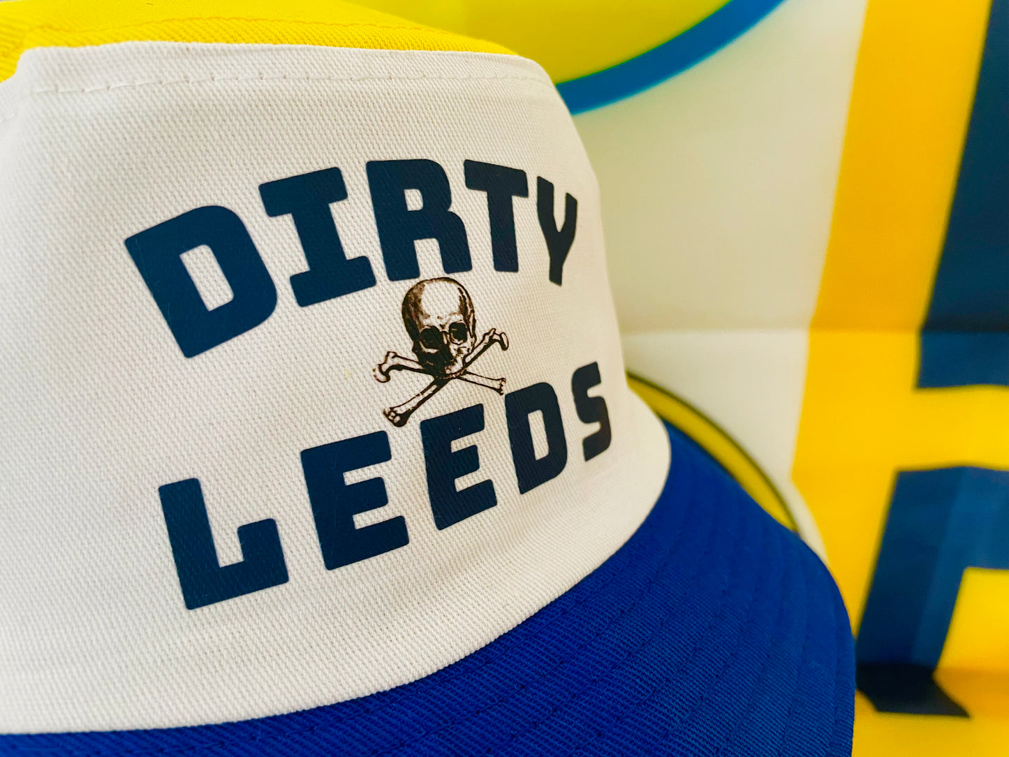 'DIRTY LEEDS-CROSSBONES' Bucket Hat