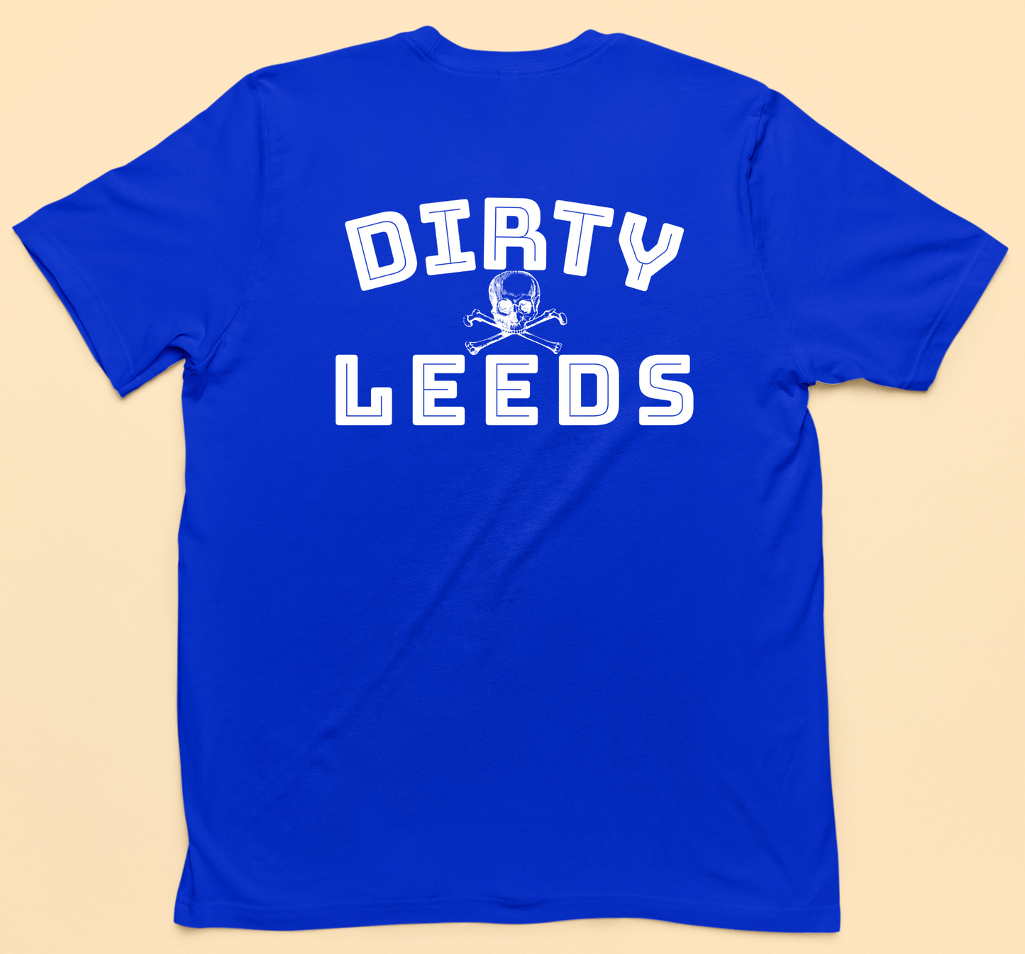 'DIRTY LEEDS - CROSSBONES' BACK PRINT Tee Shirt