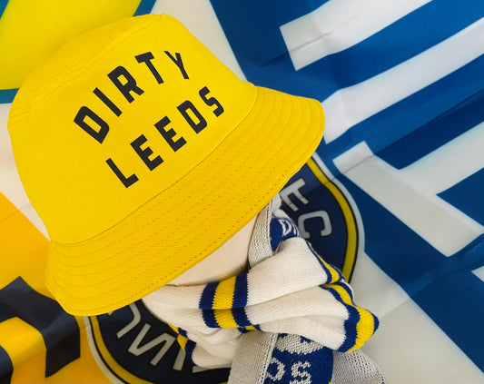 'DIRTY LEEDS-RETRO' Bucket Hat - YELLOW