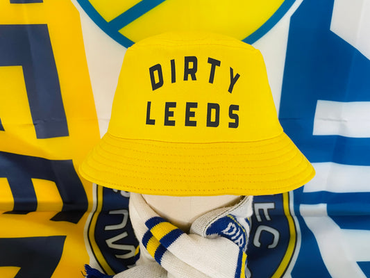 'DIRTY LEEDS-RETRO' Bucket Hat - YELLOW