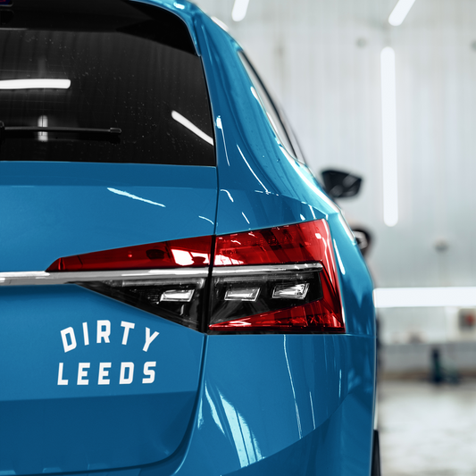 DIRTY LEEDS - RETRO Waterproof Decal Sticker - WHITE