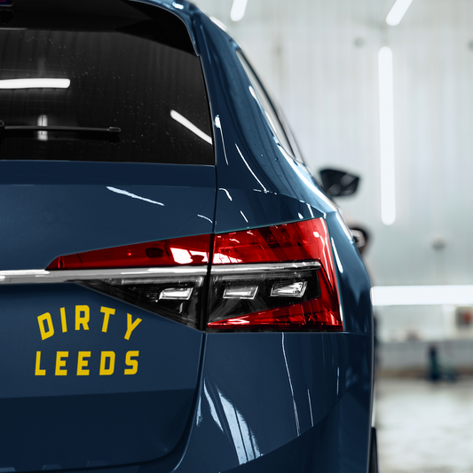 DIRTY LEEDS - RETRO Waterproof Decal Sticker - YELLOW