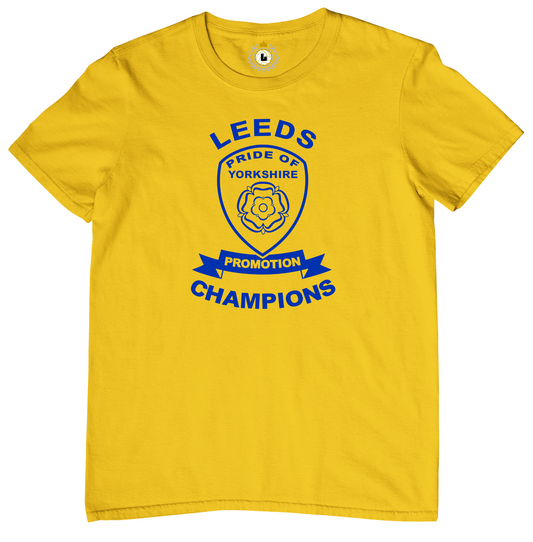 'LEEDS CHAMPIONS - PROMOTION SHIELD' Tee Shirt