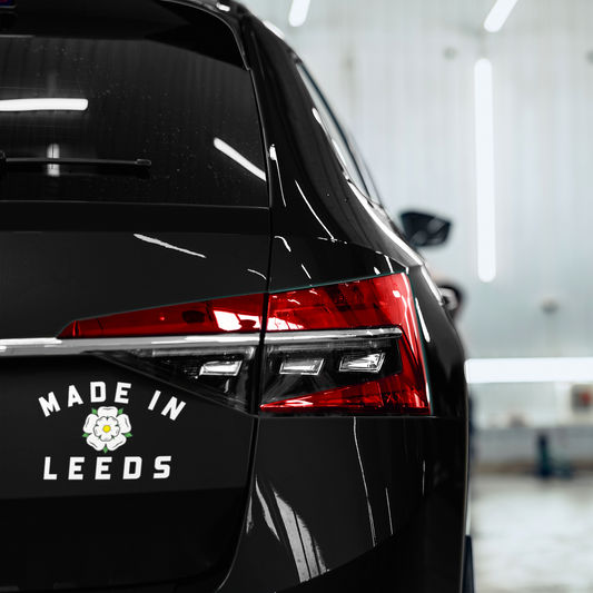 MADE IN LEEDS - YORKS ROSE Waterproof Decal Sticker - WHITE