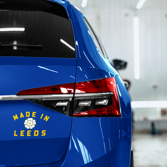MADE IN LEEDS - YORKS ROSE Waterproof Decal Sticker - YELLOW